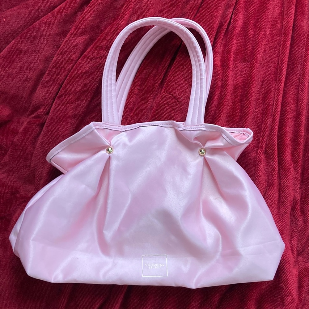 Victoria’s Secret Pink/Gold Hardware Shoulder Tote Cosmetic Bag